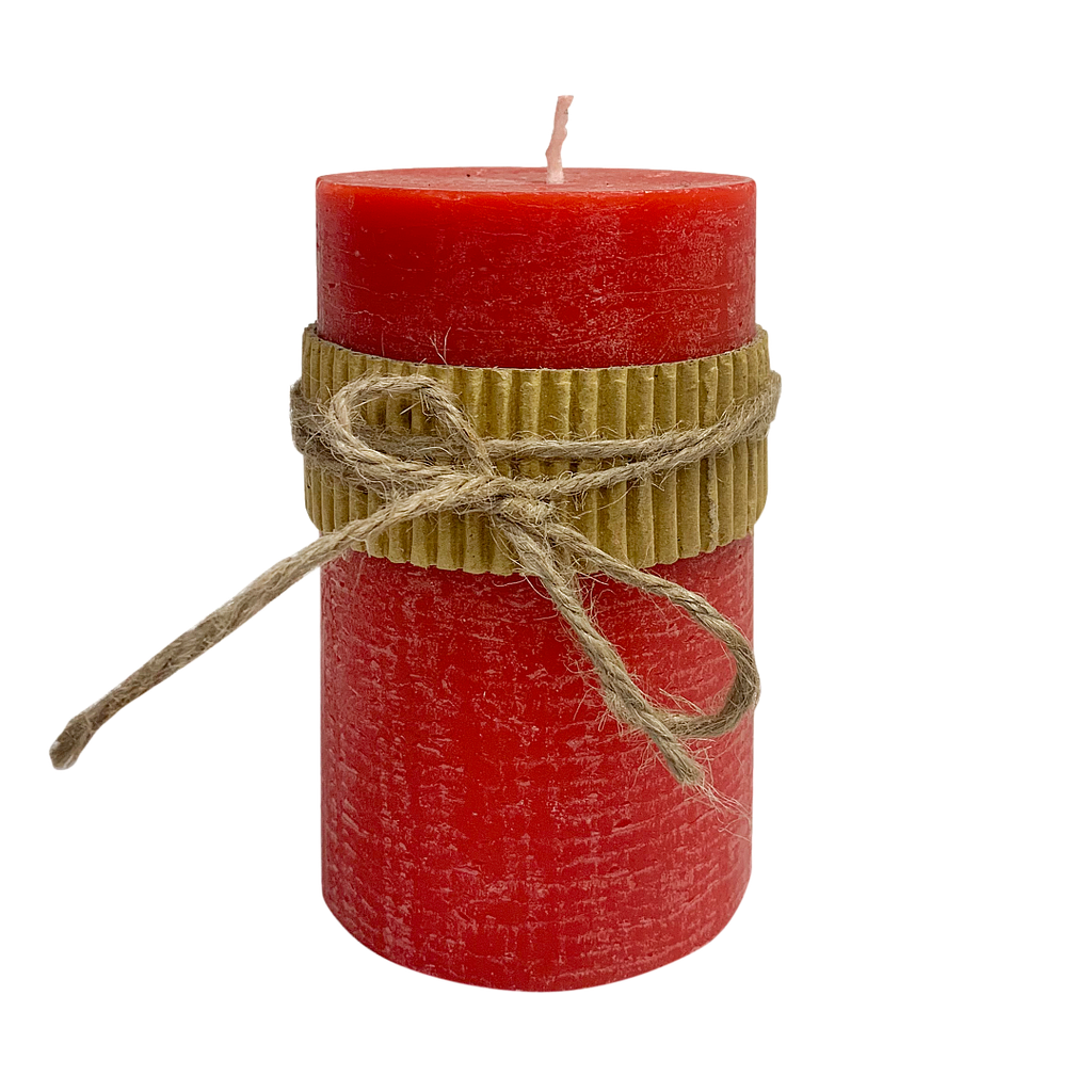 KOLIN - Scented candle DIAM.7 x H12 - Red