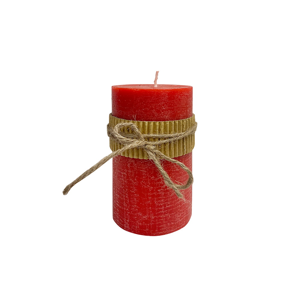 KOLIN - Scented candle DIAM.7 x H12 - Red