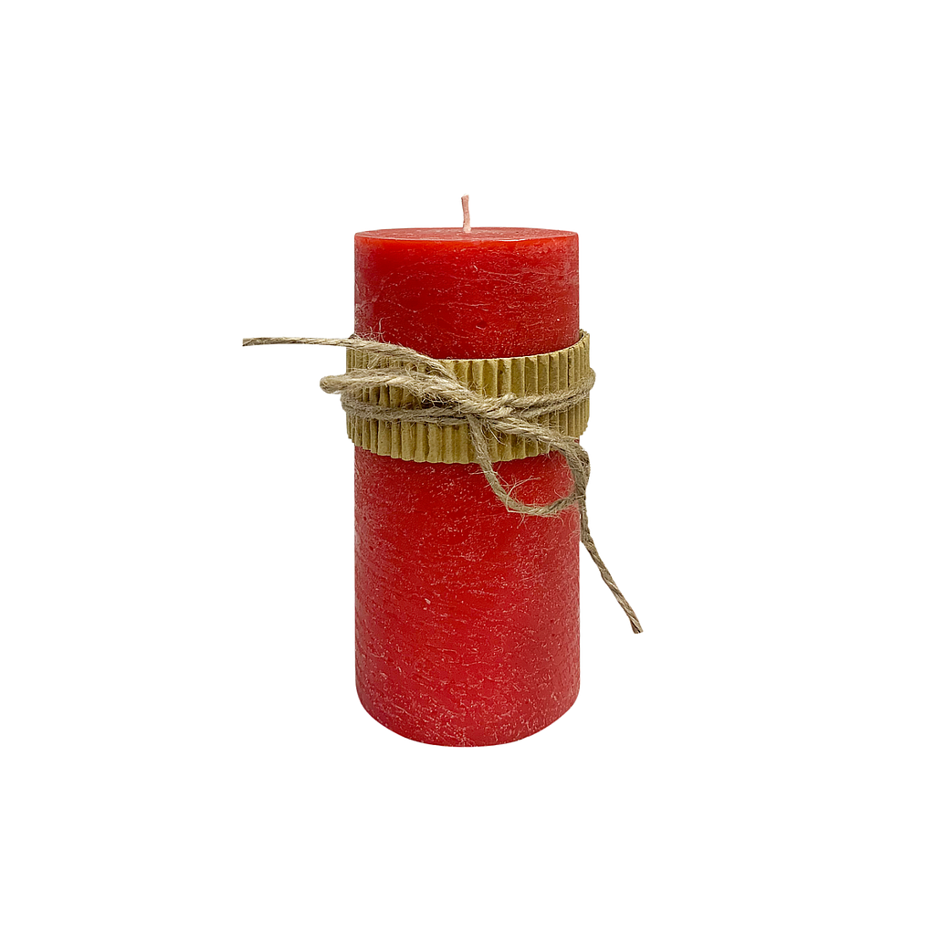 KOLIN - Scented candle DIAM.7 x H15 - Red