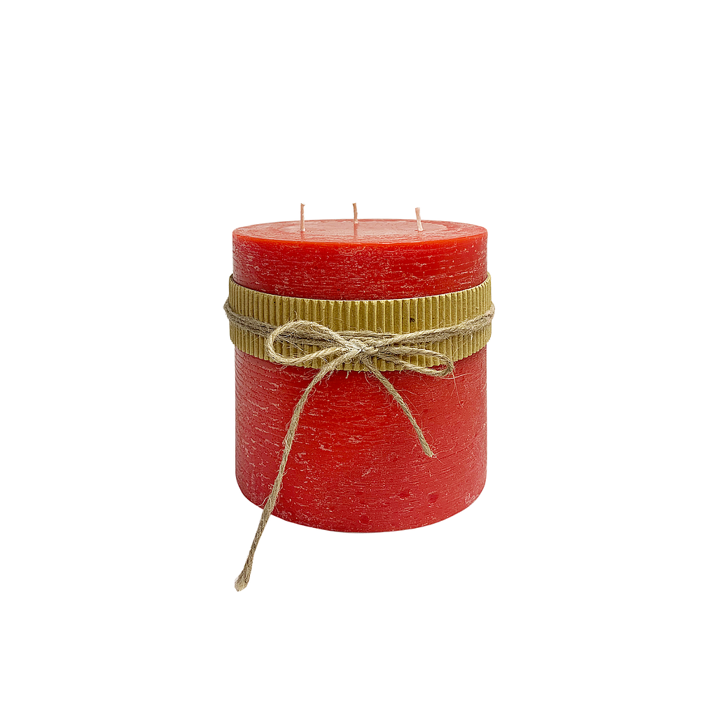 KOLIN - Scented candle DIAM.15 x H15 - Red