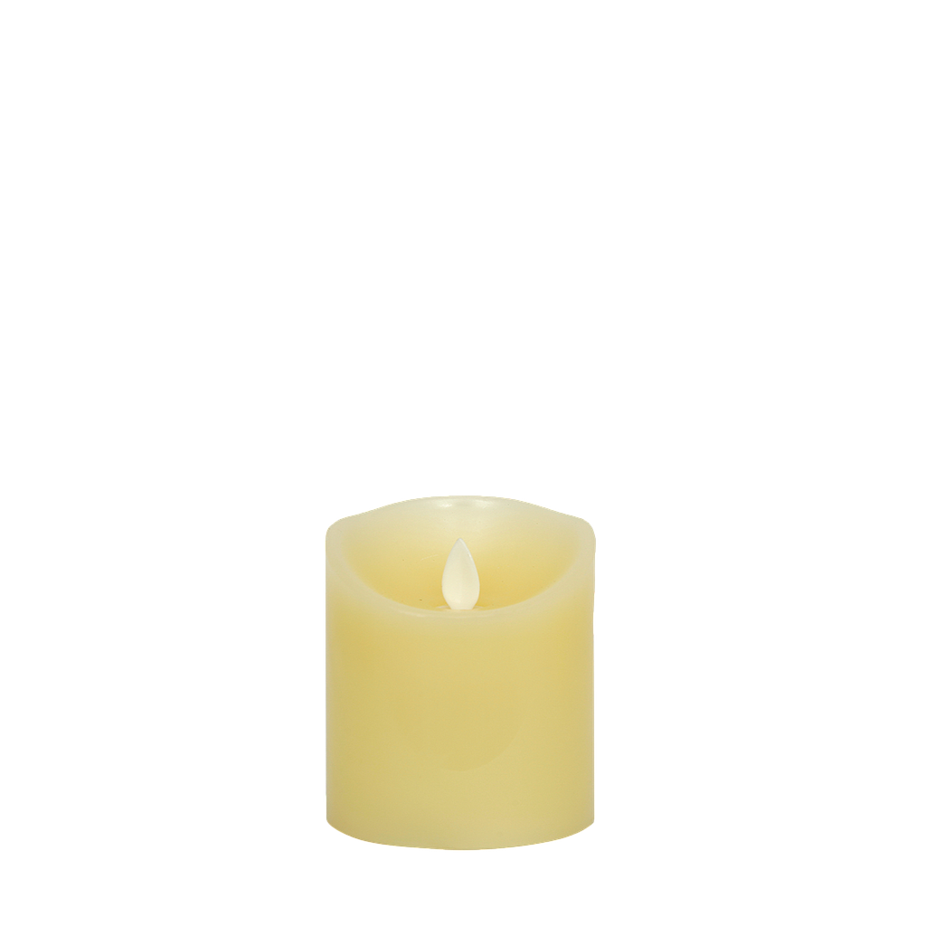 LABASA - Wax LED candle diam.8 x H 10 - Ivory