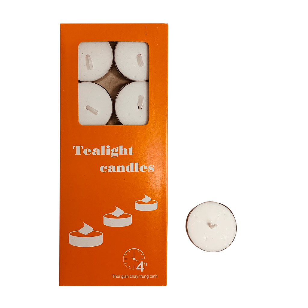 ZLIN - Box of 10 tea-lights candles - White