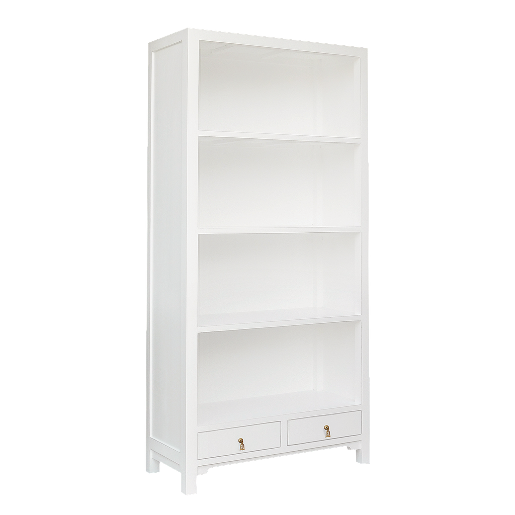 XIAN - Bookcase L90 x H189 - Brocante white