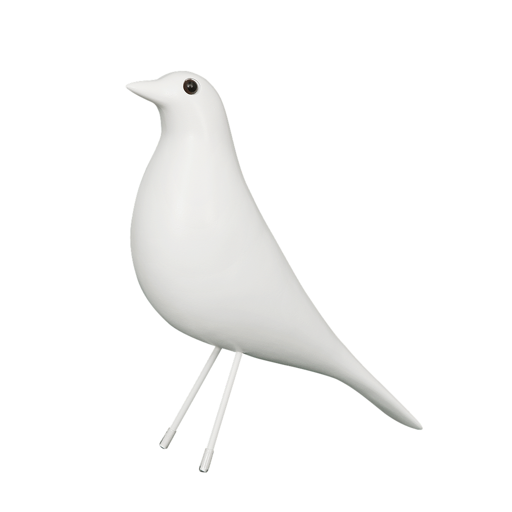 KAYA - Bird figurine H27 - White