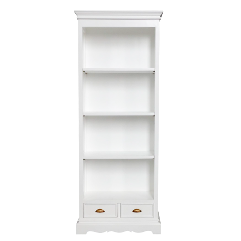 HELENA - Bookcase L75 x H190 - Brushed white