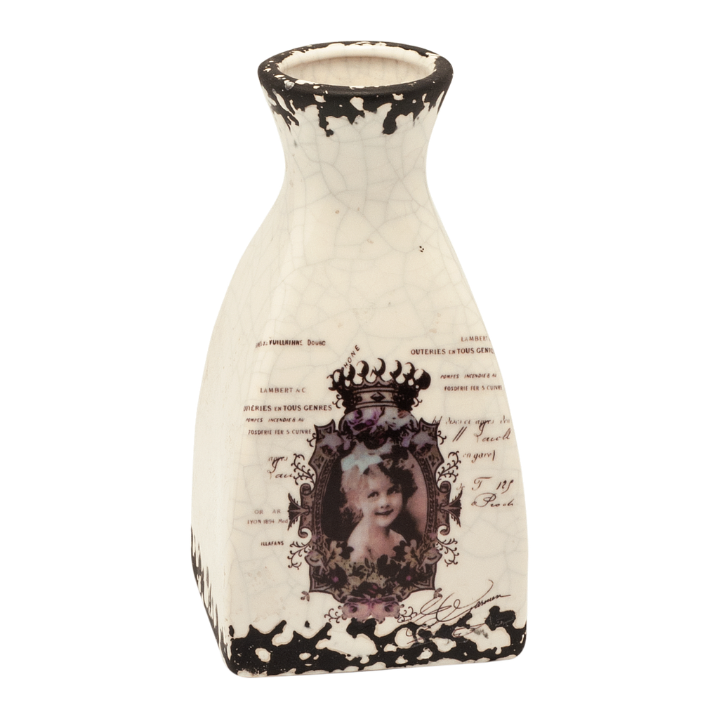 PRINCESS - Small Vase H13 - White