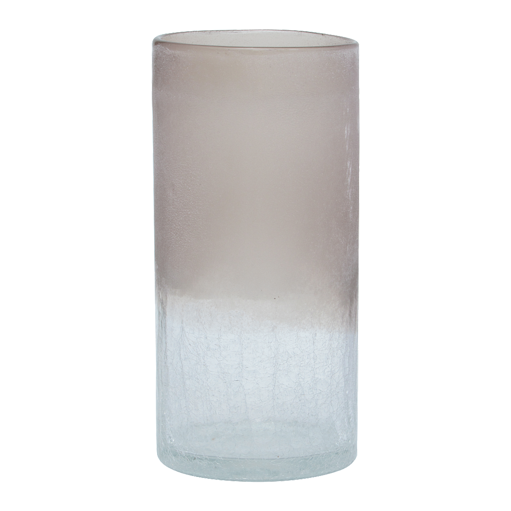 VIOLET - Two-tone glass vase H30