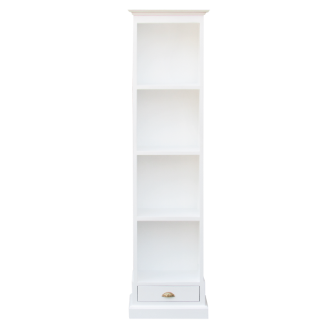 TESS - Bookcase L50 x H180 - Brushed white