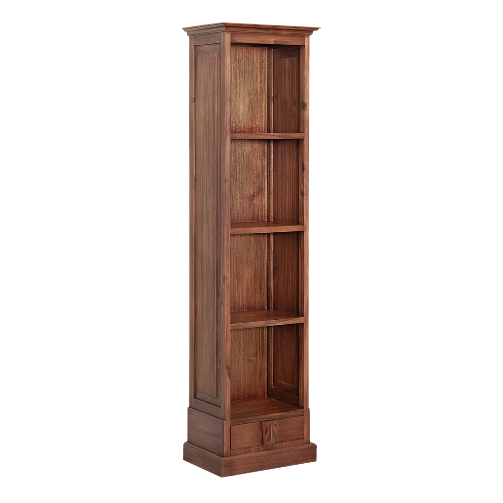 TESS - Bookcase L50 x H192 - Washed antic