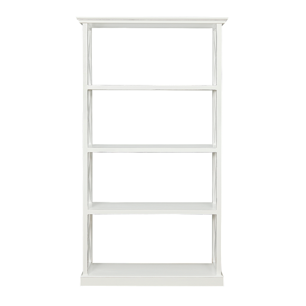 ISTRES - Bookcase L100 x 180 - Brocante white