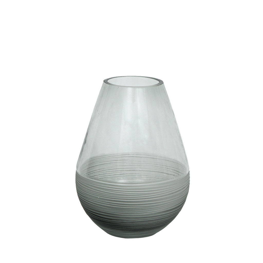 BIRDY - Glass vase H20 - White base