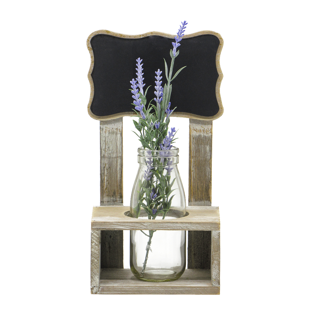 IRIS - Flower pot with chalkboard holder H27