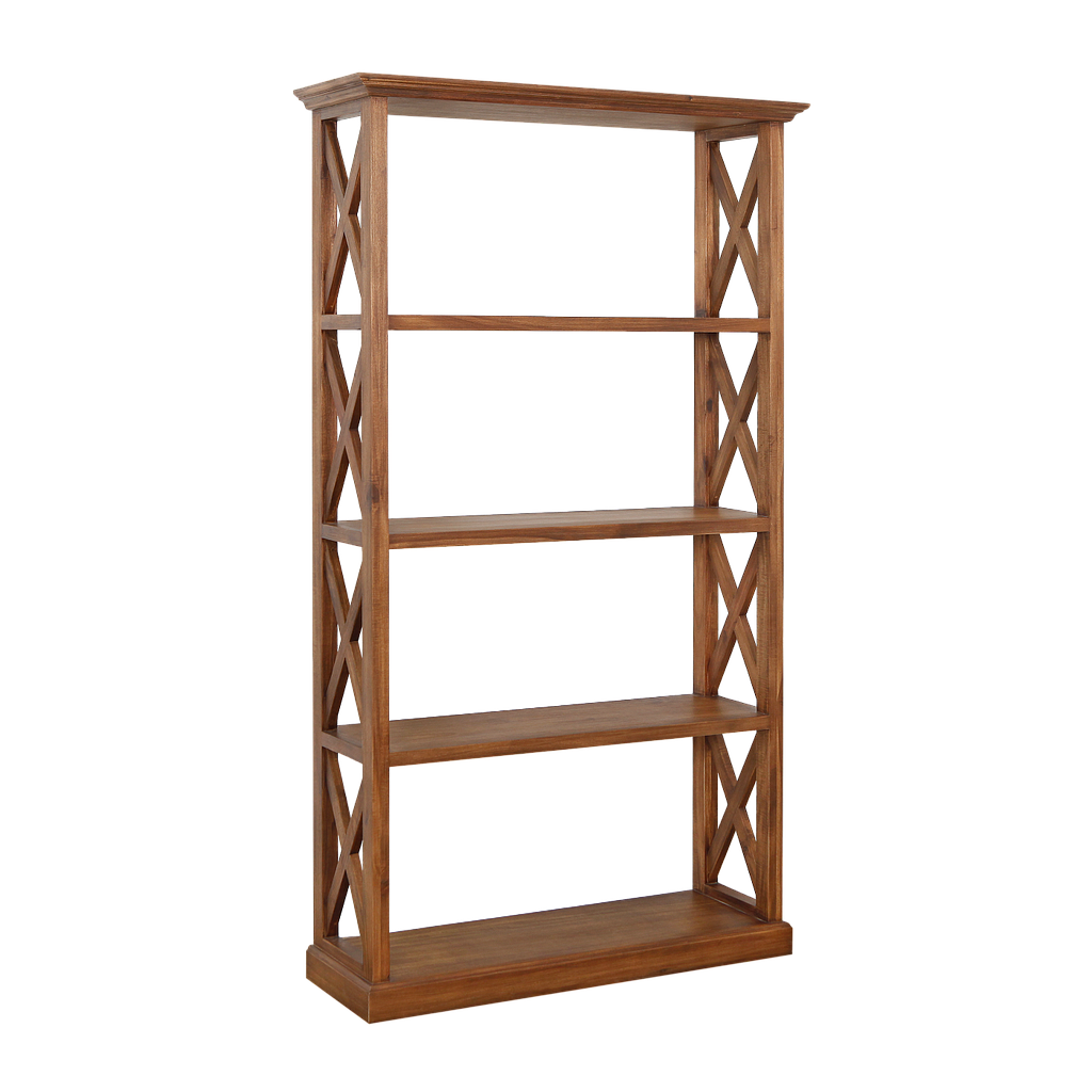ISTRES - Bookcase L100 x 180 - Washed antic