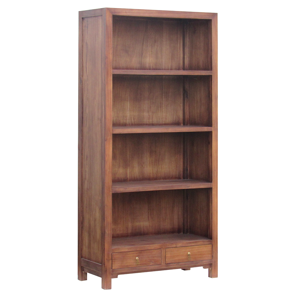 XIAN - Bookcase L90 x H189 - Washed antic
