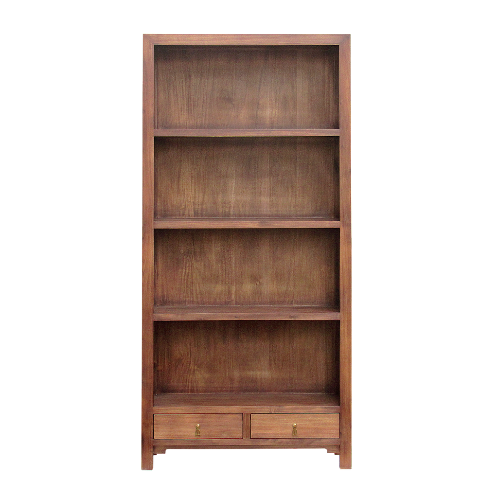 XIAN - Bookcase L90 x H189 - Washed antic