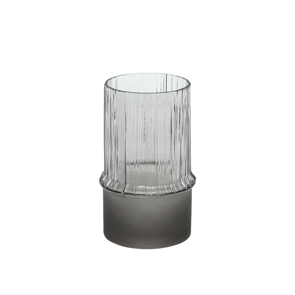 ORIGINAL - Glass vase H18 - Grey teinted