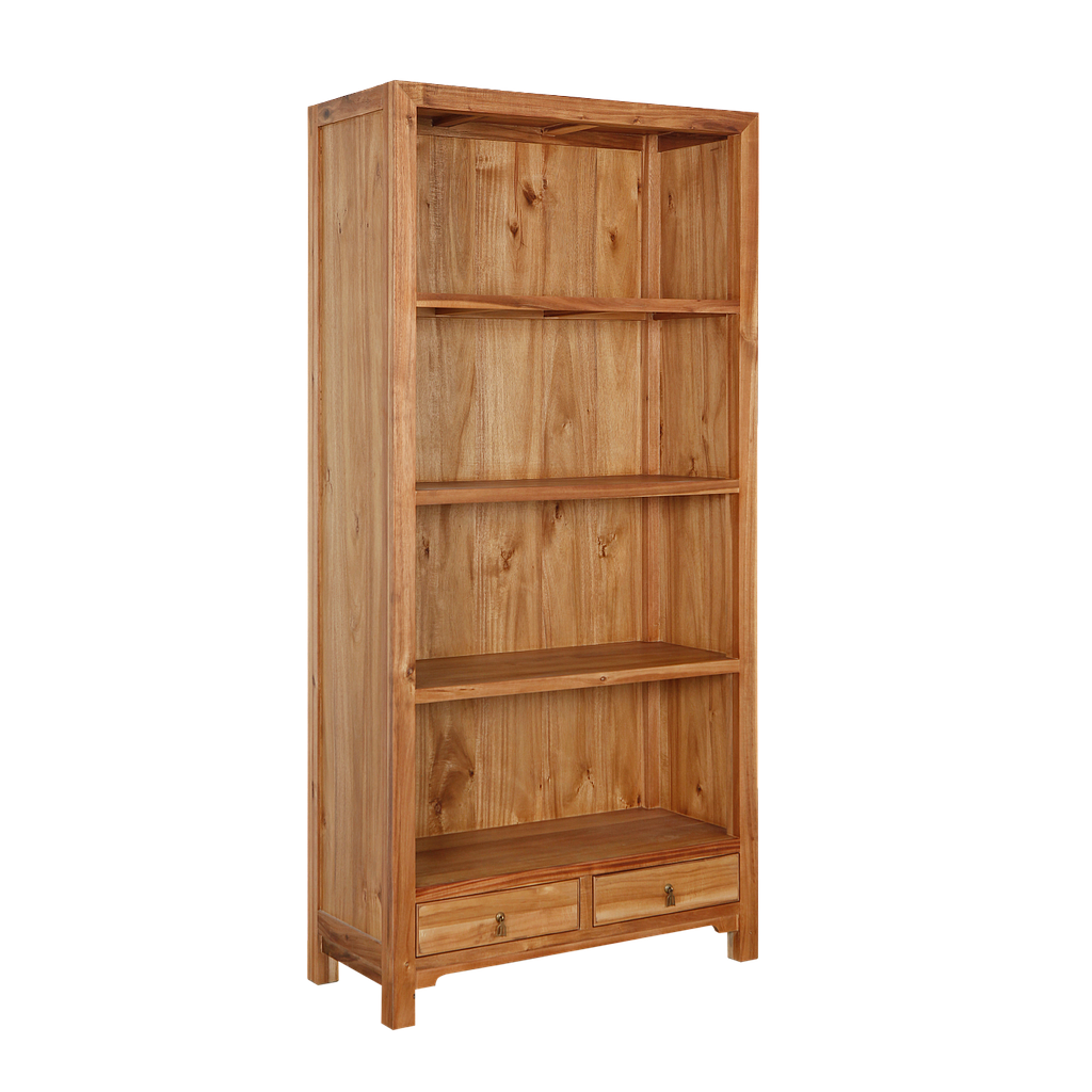XIAN - Bookcase L90 x H189 - Natural acacia