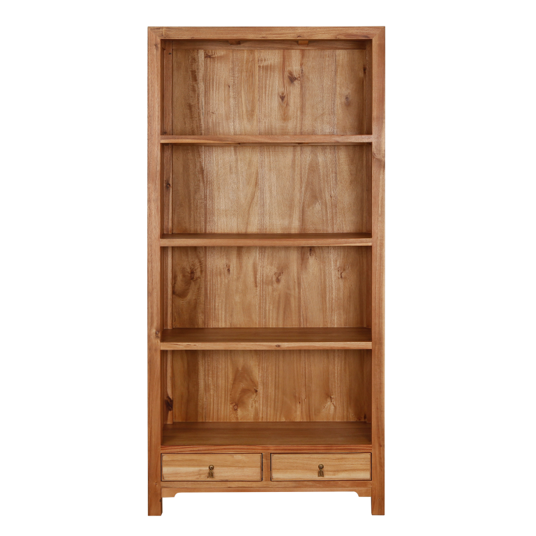 XIAN - Bookcase L90 x H189 - Natural acacia