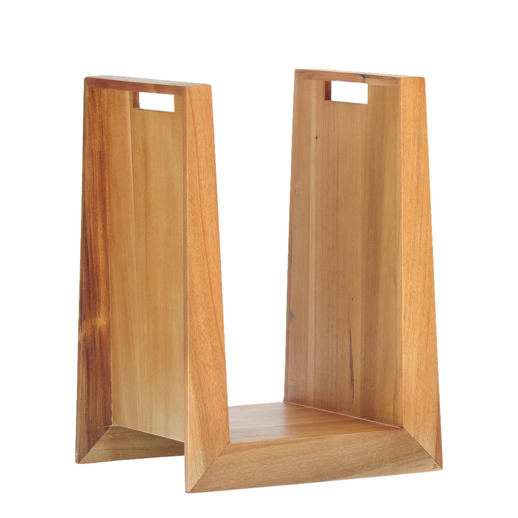 NOD - Wooden magazine rack - Natural acacia