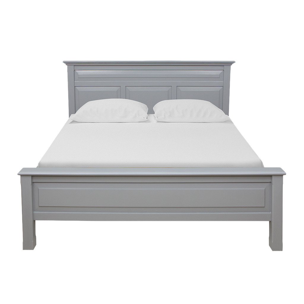 LENS - Queen size bed 160x200 - Light grey