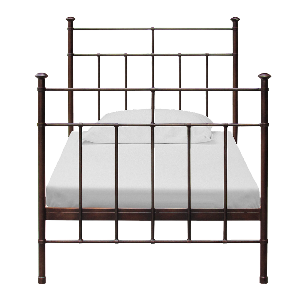 GARDANNE - Metal single size bed 100x200 - Burnish