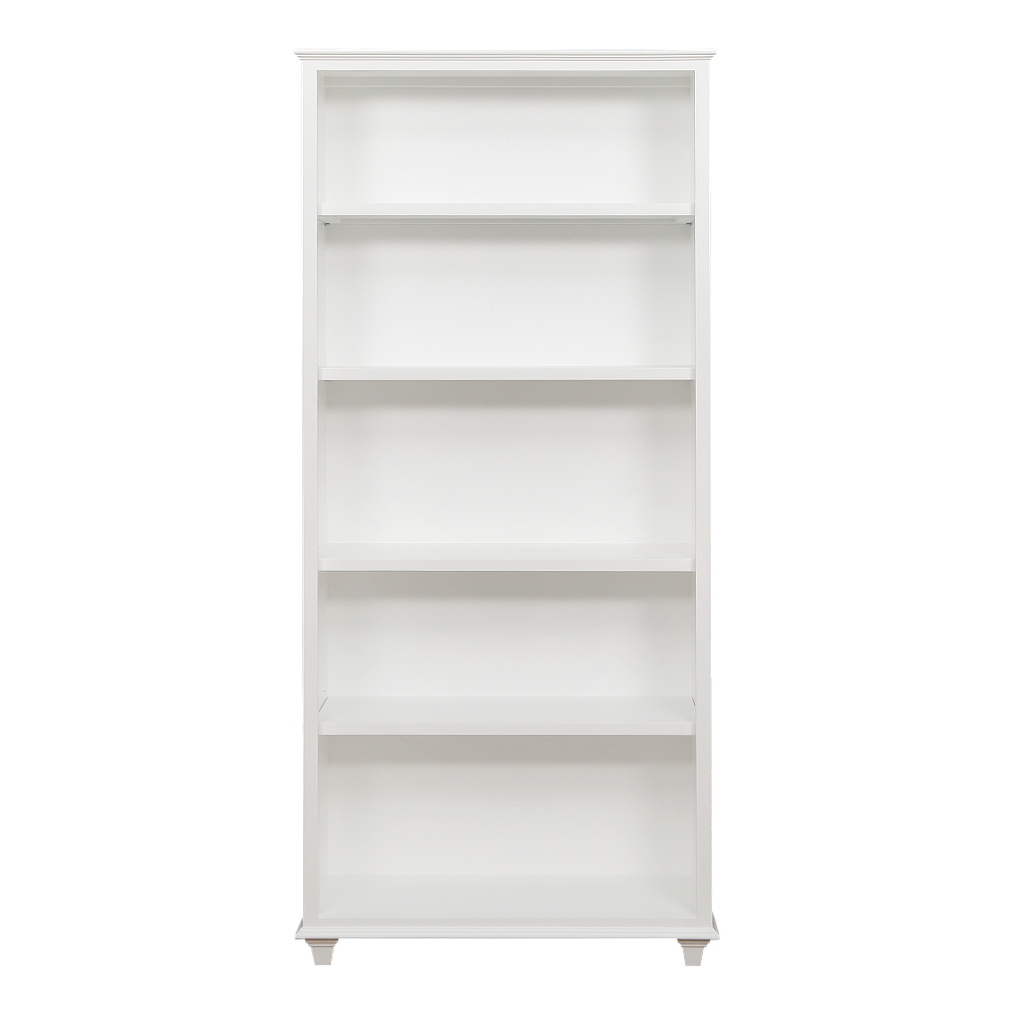 CEPHEE - Bookcase L80 x H180 - Brushed white