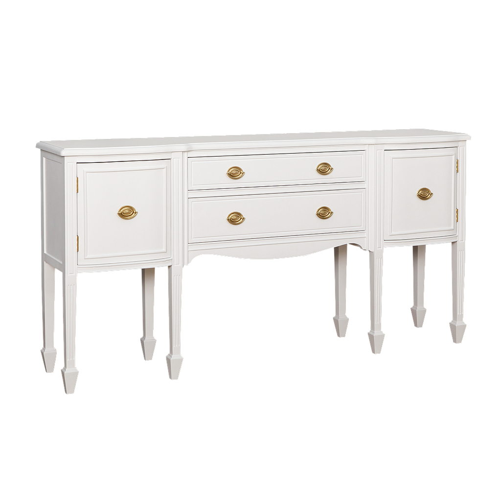 ELODIE - Console table L162 - Brushed white