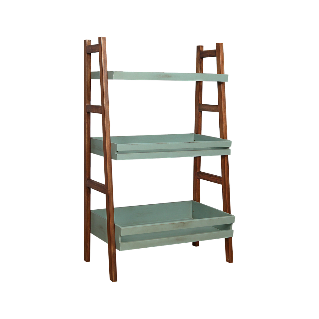 RACHEL - Shelf L90 x H150 - Shabby mint and Washed antic