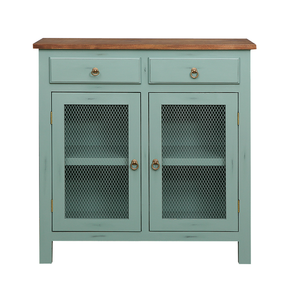 ALEX - Sideboard L90 - Patina mint and Washed antic