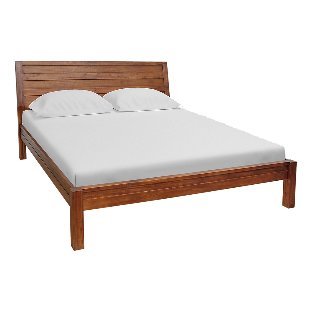 ELLIOT - King size bed (Mattress 180x200) - Washed antic