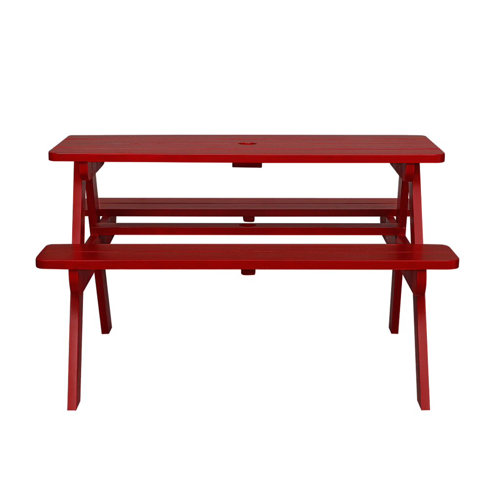 PICNIC - Kids Outdoor Table H55 - Chinese red
