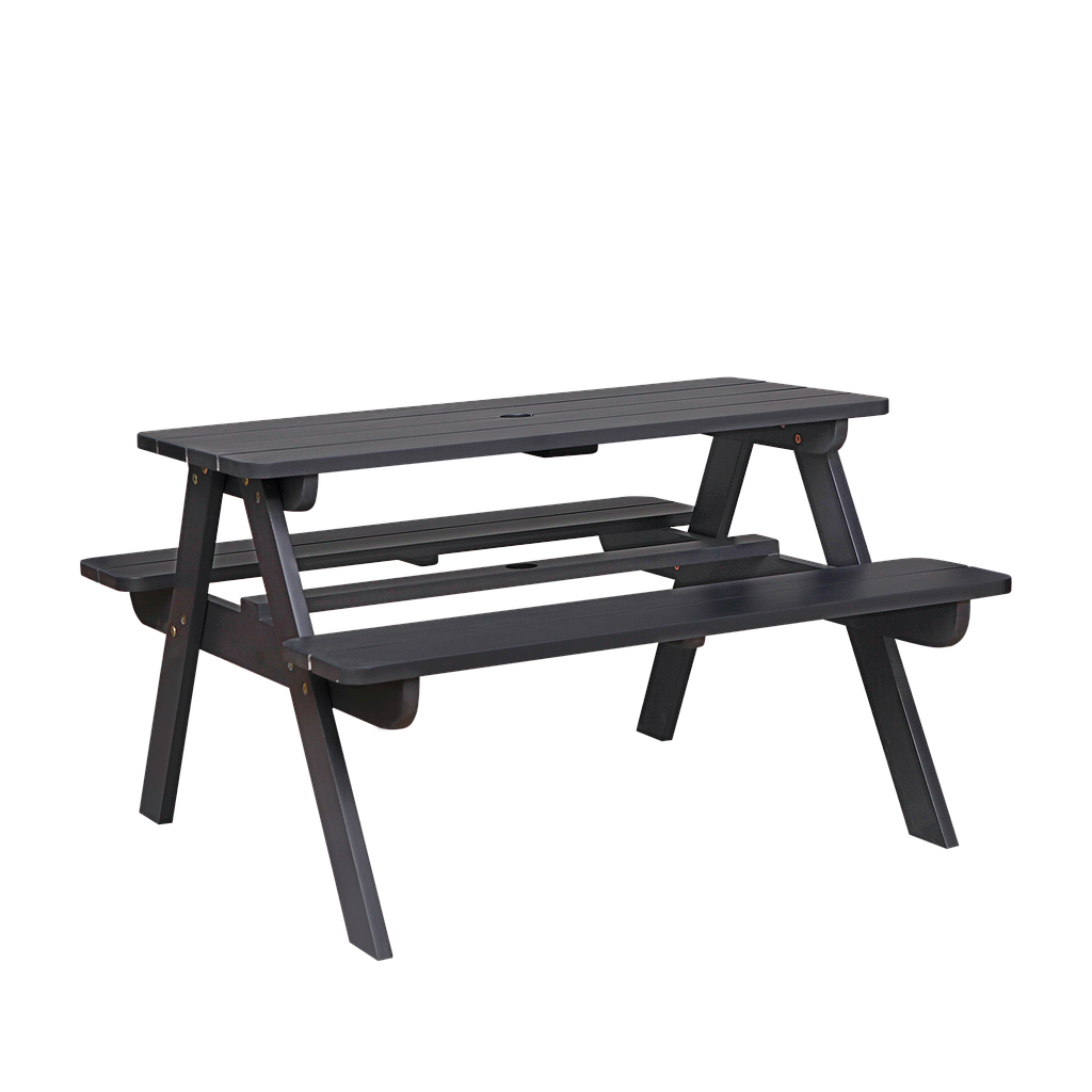 PICNIC - Kids Outdoor Table H55 - Charcoal grey