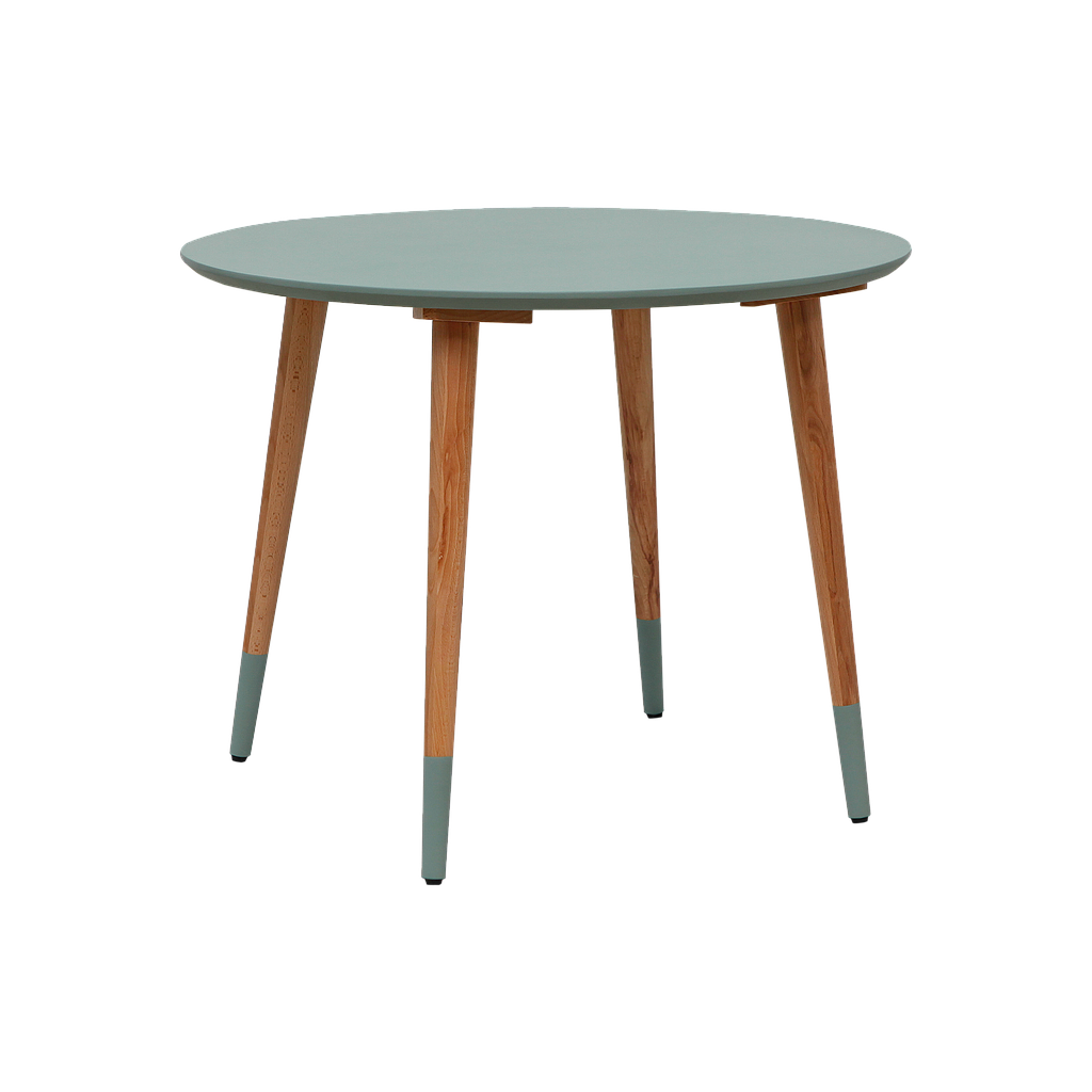 OCEANE - Kids Table Diam.65 x H50 - Mint and Natural beech