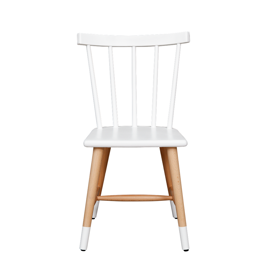 OCEANE - Kids Chair / Seat H30 - White and Natural beech