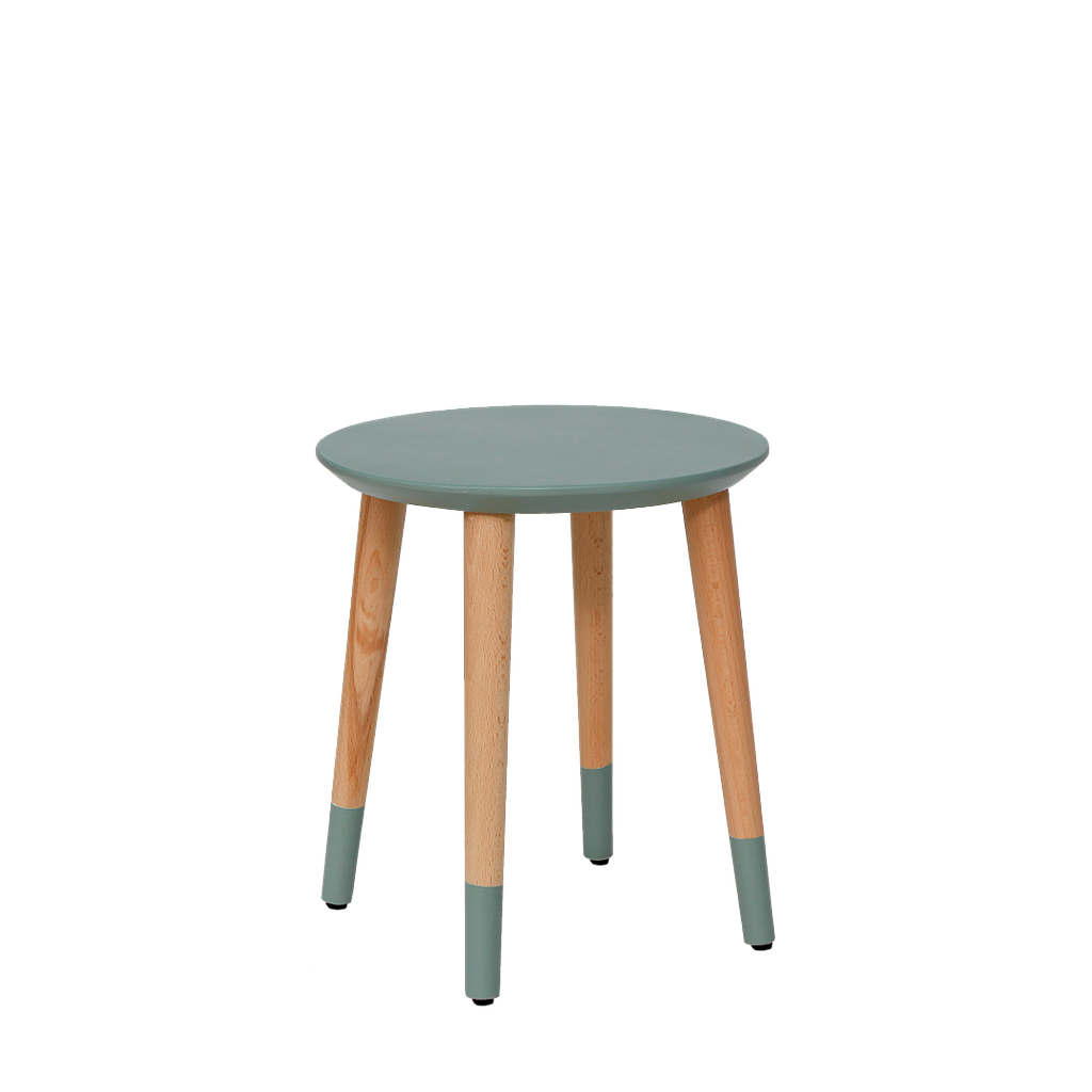 OCEANE - Kids Stool / Seat H30 - Mint and Natural beech