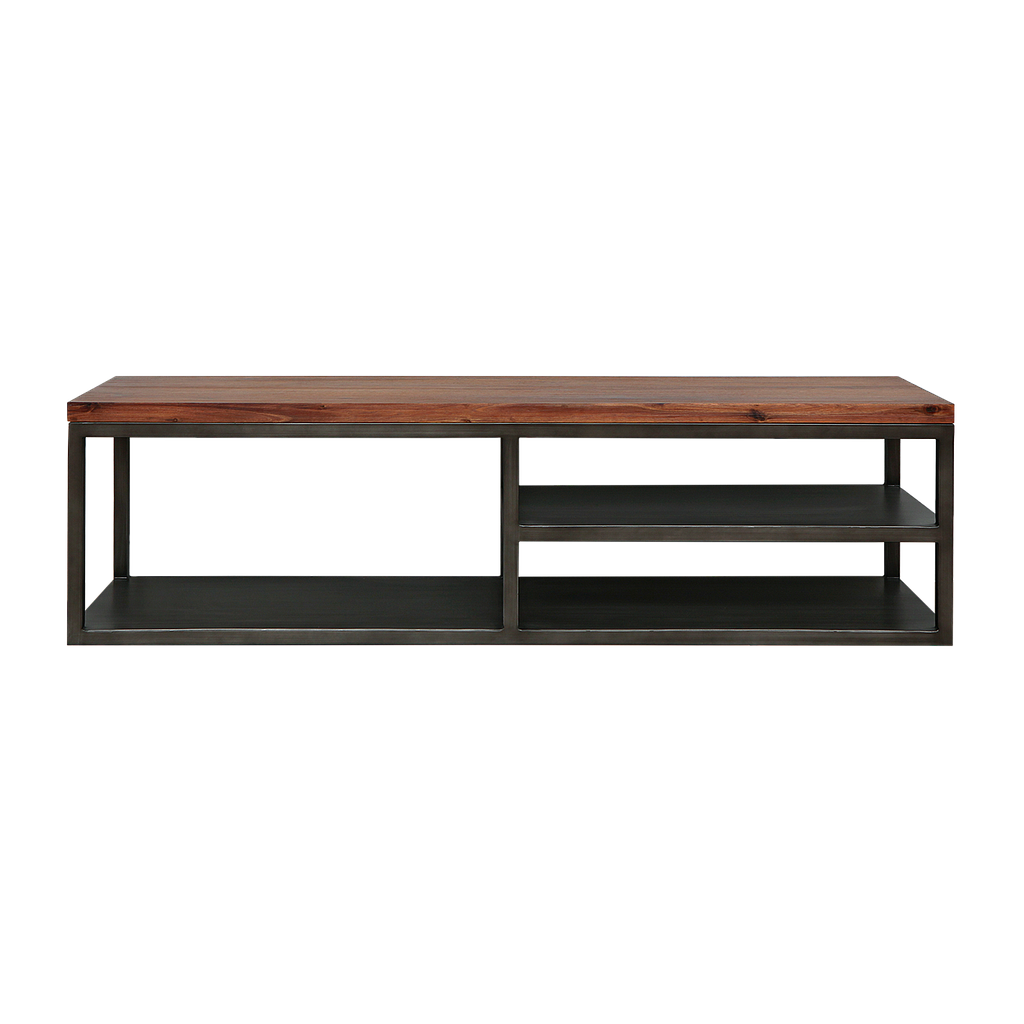 DETROIT - TV unit L140 - Vintage anthracite and Washed antic