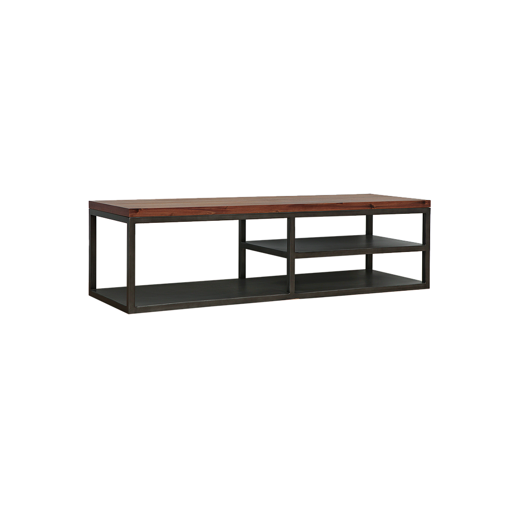 DETROIT - TV unit L140 - Vintage anthracite and Washed antic