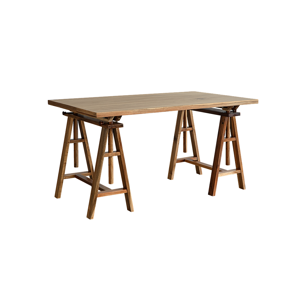 ARCHI - Adjustable Desk L140 x H75/95 - Natural acacia