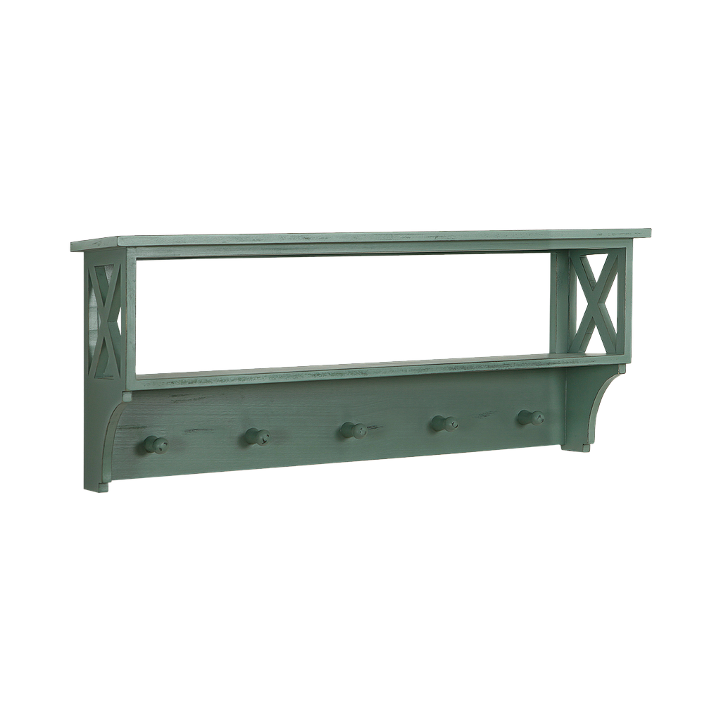 PAULA - Coat rack L90 - Patina mint