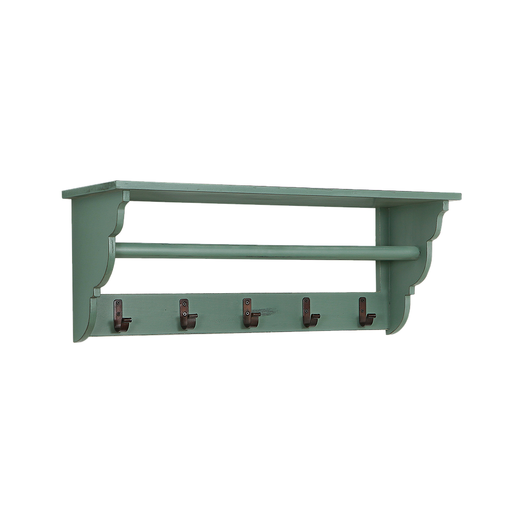 EMELINE - Coat rack L80 - Patina mint