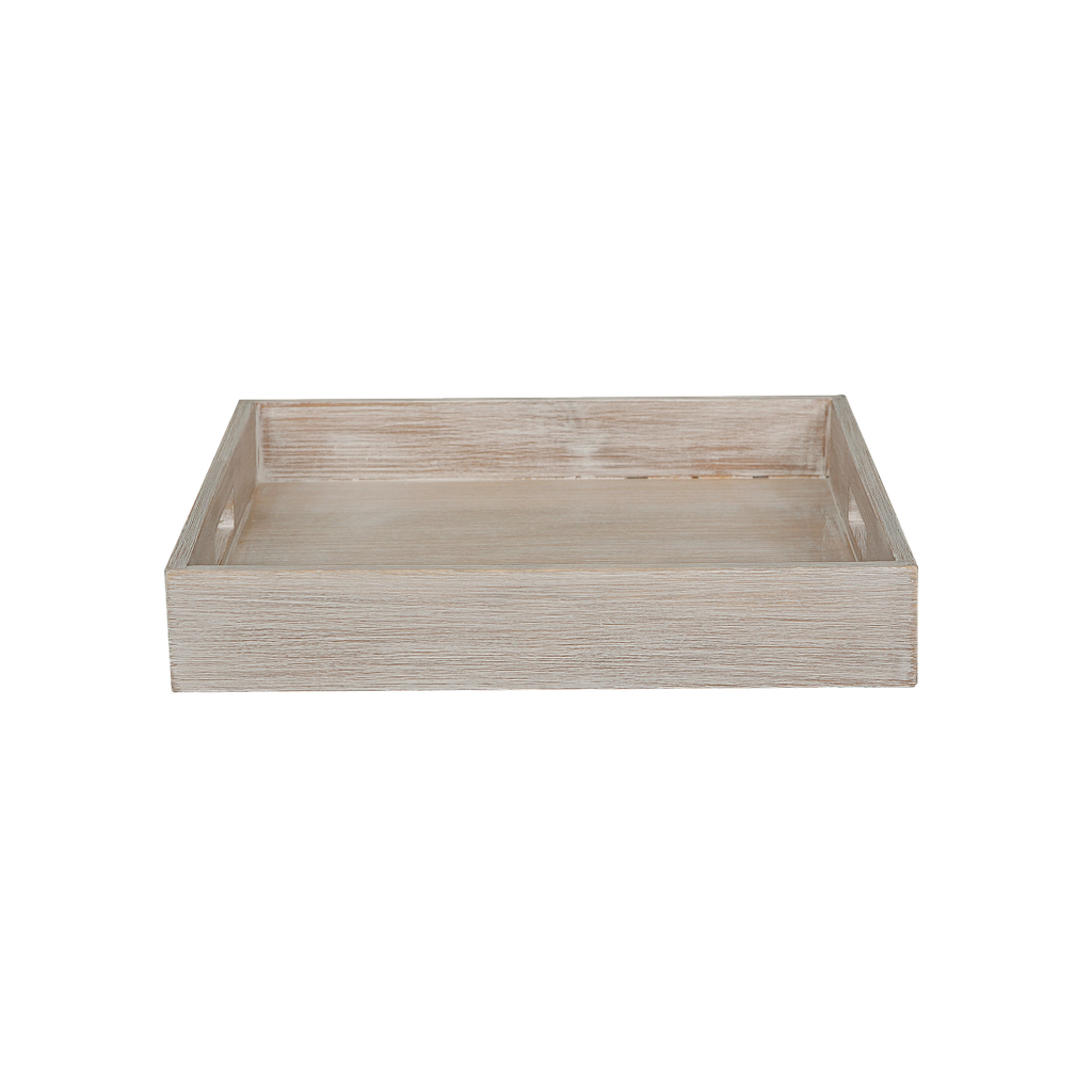NASHVILLE - Square Tray 35 x 35 - Whitened acacia