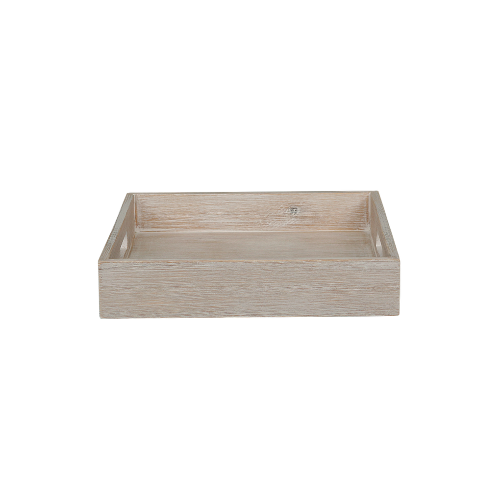NASHVILLE - Square Tray 30 x 30 - Whitened acacia