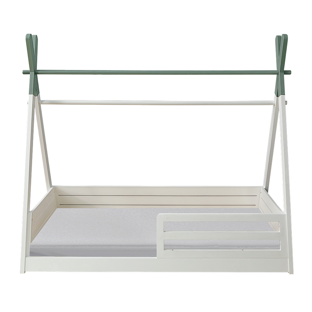 TIPI - Toddler bed 140x70 - White and Mint