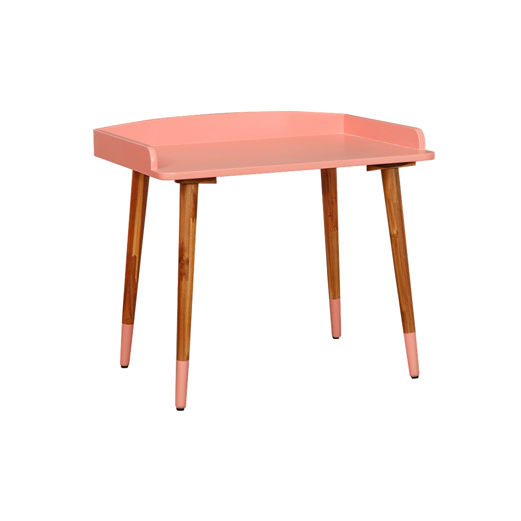 OCEANE - Kids Desk L65 x H57 - Shell pink and Natural beech