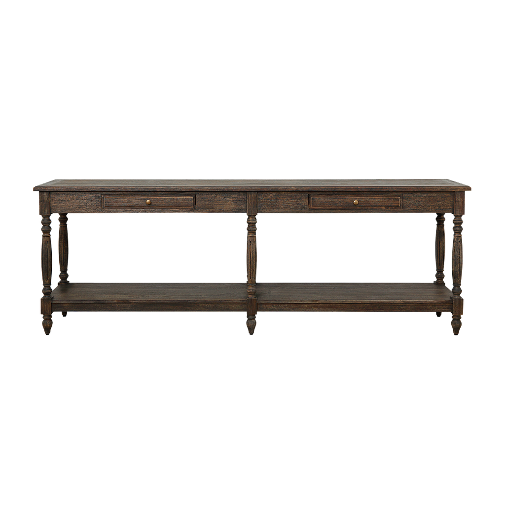 NIMES - Console table L230 - Weathered acacia