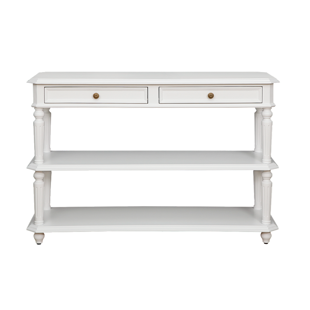 ANNE - Console table L120 - Brushed white