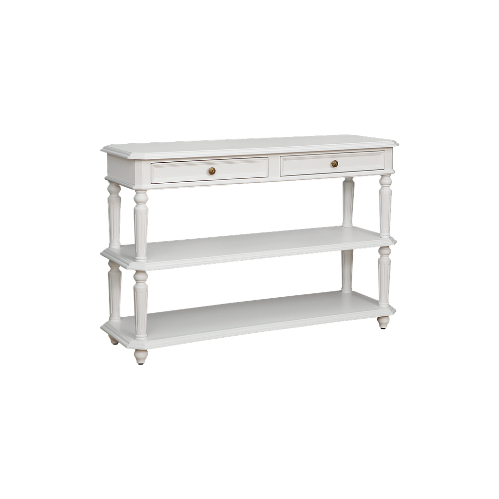 ANNE - Console table L120 - Brushed white