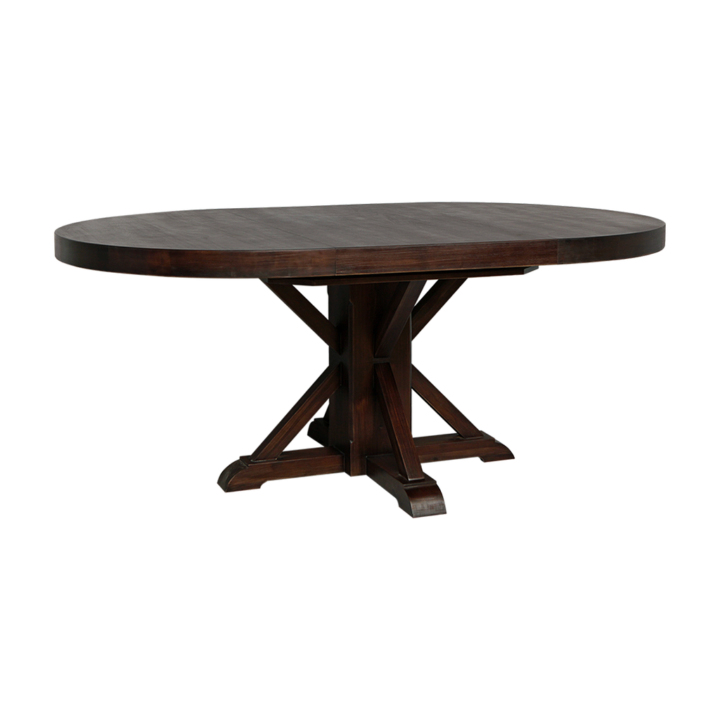 HAKON - Extended dining table L120/182 x H76 - Mokka