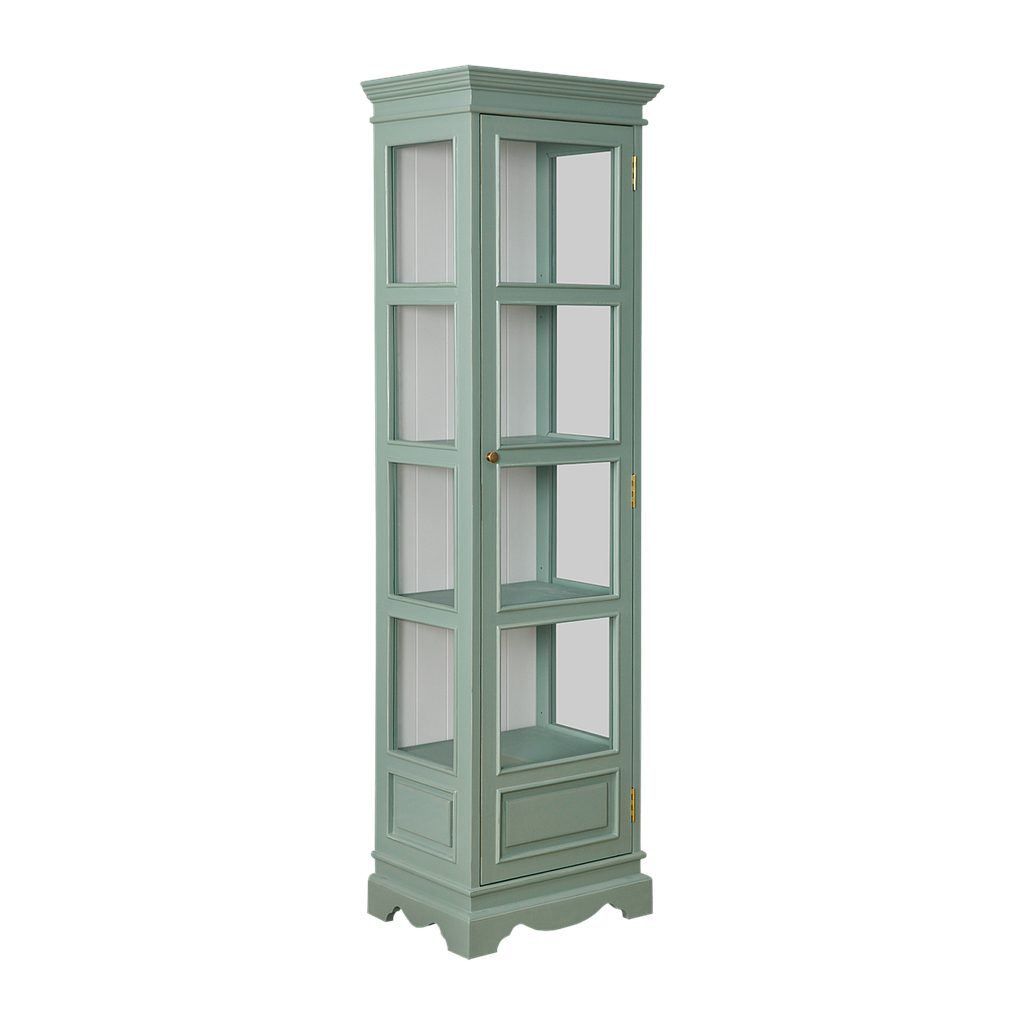 LILY - Display case L55 x H190 - Brocante mint and White