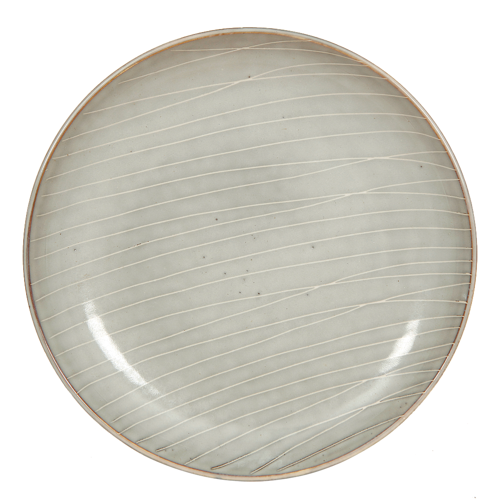 REESE - Dining plate Diam.27 - Light grey